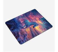 Mini Gaming Mouse Pad 30x25cm, Sunset Mouse Mat Cloud Desk Mat, Soft Smooth Waterproof Surface, Anti-Slip Rubber Base Mousepad, Stitched Edges Desk Pad, Portable Office PC Accessories Gifts S0-1468