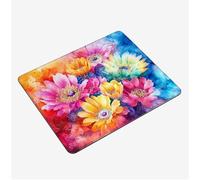 Mini Gaming Mouse Pad 40x30cm, Colorful Mouse Mat Plant Desk Mat, Soft Smooth Waterproof Surface, Anti-Slip Rubber Base Mousepad, Stitched Edges Desk Pad, Portable Office PC Accessories Gifts S0-352