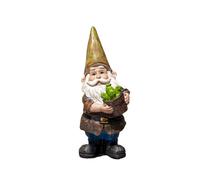 Mini Garden Gnome Ornaments 7x15x5cm Resin Mini Dwarf Outdoor Colourful Man Figurines (Prickly The Gnome)