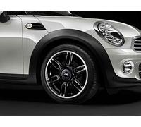 MINI Genuine Light Alloy Wheel Rim Black 7J 17" ET 48 Fits R57 36116798721