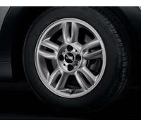 MINI Genuine Light Alloy Wheel Rim Silver 5.5J 15" ET 45 Fits R57 36116791930