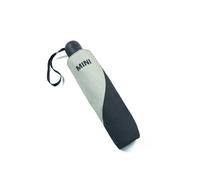 MINI Genuine Umbrella Foldable Car Face Detail Grey Black Push Button Strap