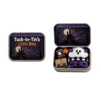 Mini Ghost in A Tin Box Halloween Desk Decoration