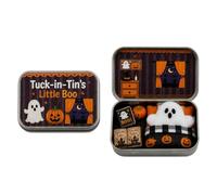 Mini Ghost in A Tin Box Halloween Desktop Decor