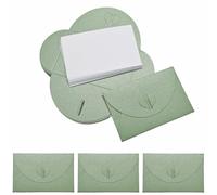 Mini Gift Card Envelopes, Pearlescent Paper Envelopes with Heart Clasp, Suitable for Gift Cards, DIY Thank You Cards, Party Invitations, Birthdays, Weddings & Graduation (20PCS Light Green)