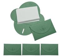 Mini Gift Card Envelopes, Pearlescent Paper Envelopes with Heart Clasp, Suitable for Gift Cards, DIY Thank You Cards, Party Invitations, Birthdays, Weddings & Graduation (20PCS Emerald Green)