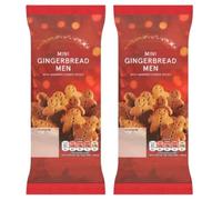Mini Gingerbread Men Biscuits with Warming Ginger Spices, Vegetarian Friendly, 100g, Pack Of 2