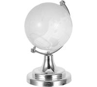 Mini Glass Ball Globe Rotatable World Map Sphere Decorative Desk Ornament for Home Office Study Educational