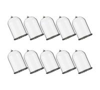 Mini Glass Globe Bottles Hollow Jars with Metal Caps 10pcs Easy Assembly, Versatile Usage for DIY Crafts for Decorative Projects and Wedding Setups for Wish Bottle Glass Vial