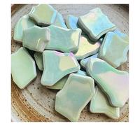 Mini Glass Mosaic Tiles Pieces, Porcelain DIY Craft Mosaic Tiles Irregular Multicolor 1cm x 1cm 100g(Color2)