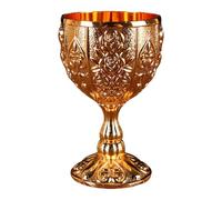 Mini Glass - Vintage Style Zinc Alloy Wine Glass 30ml Retro Embossed Floral Design | Elegant Small Cup for Whiskey, Cocktails, Beer and Shots, Decorative Pair