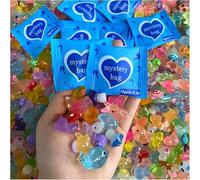 Mini Glow in The Dark Animal Resin Models,Hide Luminous Plastic Miniature Charms, Tiny Variety Pack Sea Aquarium Ornaments Decorations, Small Ocean Animals Figures Bulk (50PCS)