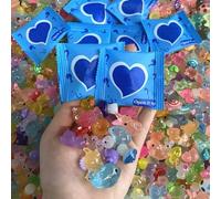 Mini Glow In The Dark Animal Resin Models, Mystery Resin Animals Blind Bag, Luminous Mini Resins Animals for Party Favors Bag Fillers Surprise Gifts, Unbox The Fun Of Mystery (Blue-200pcs)