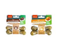 Mini Gnawler Bones, Dog Treats, Beef & Chicken Flavour, Delicious Chews to Keep Dog Busy 2 Pack (Chicken)