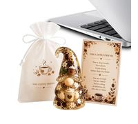 Mini Gnome Motivational Desk Accessory with Motivational Card