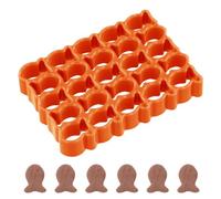 Mini Goldfish Cracker Cutter, 25-Cavity Gold Fish Cookie Cutters Cute Fish Biscuit Cookie Cutter Fish Shaped Baking Mold for DIY Crafts Making Small Treats (Orange)