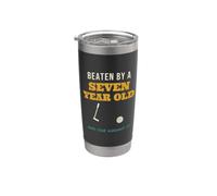 Mini Golf Beaten By A Seven Year Old Funny Miniature Golf Stainless Steel Insulated Tumbler