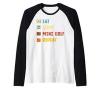 Mini Golf Champion Humor Family Golfers Raglan Baseball Tee