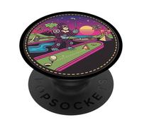 Mini Golf Gorilla Humor Family Golfers PopSockets Adhesive PopGrip
