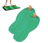 Mini Golf Hitting Mat, Portable GolfPractice Mat with Tees, Non-Slip Golf Hitting Mats Training, Golf Swing Mats for Indoor Outdoor Driving Ranges, Patio, Backyard (2pcs)