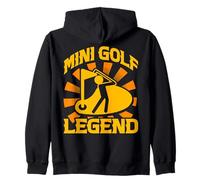 Mini Golf Legend Humor Family Golfers Zip Hoodie