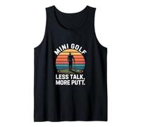 Mini Golf Less Talk More Putt Retro Tank Top