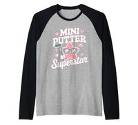 Mini Golf Lover Putt-Putt Fun Miniature Golf Adventures Raglan Baseball Tee
