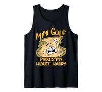 Mini Golf Makes My Heart Happy Tank Top