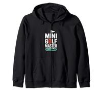 Mini Golf Master Funny Crazy Putt Zip Hoodie