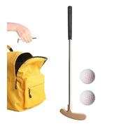 Mini Golf PUTER - Zinc Head with Stainless Steel Shaft and Non Slip Handle, Lightweight 2-Way Putter for Beginners and Training, Rust-Resistant Portable Club