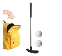 Mini Golf Putter - Practice Golf Club, Compact Two-Way Putter | Zinc Head Training Tool Stainless Steel Rod Rustproof Handle Club Sall