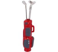 Mini Golf Set, Realistic Golf Bag with 3Pcs Barrel Set 1/6, 1/12 Scale Accessories Simulation Mini Club Model Dollhouse Scene Accessories for RC Crawler Car Decor Dollhouse Miniatures