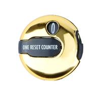 Mini Golf Stroke Counter, Golf Stroke Counter Portable Mini Golf Stroke Counter with Quick Reset Clip, Golf Score Indicator for Golf Lover Golden