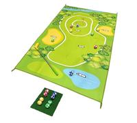 Mini Golf Tee Mat for Home Mini Golf Set Indoor 160 x 100 cm Includes 8 Balls in 4 Colours Mini Golf Gift for Home
