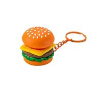 Mini Gourmet Keychain Decompression Fidget Anxiety Relief Toy Cute Burger Sushi Avocado Durian Pendant Bag Backpack Decor