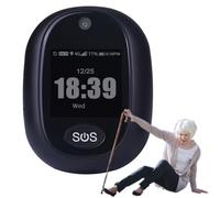 Mini GPS Locator Pendant for Seniors, 4G Voice Call, Touchscreen, SOS Emergency Button, Health Management, Medication Reminder for Alzheimer's and Autism