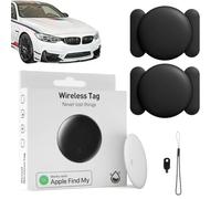 Mini Gps Tracker for Vehicles,Car Tracker Device Hidden,Mini Rastreador Gps Inteligente Con Triple Localización, Running in Apple Find My App (iOS Only) No Subscription(2pcs White)