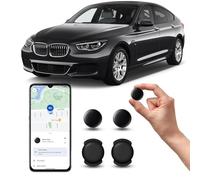 Mini GPS Tracker for Vehicles Hidden Magnetic Car Tracker No Monthly Fee, No SIM, Real-Time GPS Tracking devices for Kids, Pets, Works with goo- gle Find My(Only Android) Vehicle Locator (2 pc back)