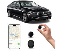 Mini GPS Tracker for Vehicles Hidden Magnetic Car Tracker No Monthly Fee No SIM Required, Real-Time GPS Tracking devices for Kids, Pets, Works with Apple Find My(Only iOS) Vehicle Locator (1 pc Black)