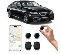Mini GPS Tracker for Vehicles Hidden Magnetic Car Tracker No Monthly Fee No SIM Required, Real-Time GPS Tracking devices for Kids, Pets, Works with Apple Find My(Only iOS) Vehicle Locator (2 pc Black)