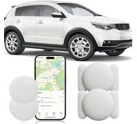 Mini GPS Tracker for Vehicles - Hidden Magnetic Car Tracker No Monthly Fee, Real-Time GPS Tracking devices for Kids, Car, Pets, Works with Apple Find My, Vehicle Locator, No SIM Required (2 pc White)