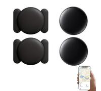 Mini GPS Tracker, Undetectable Car Tracking Device with Magnetic Case, Vehicles Tracking Device for Cars Kids Dogs, No Subscription Fee(Available for Ios) (Black 2Pcs)