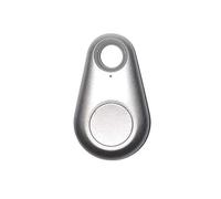 Mini GPS Tracking Device Tag Key Child Finder Dog Pet Tracker Location Bluetooth Smart Vehicle Anti-lost(Sliver)