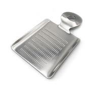 Mini Grater for Small Portion of Whole Nutmeg, Cinnamon Sticks, Fresh Turmeric, Ginger, Garlic, Wasabi, etc. Stainless Steel, Made in Japan Silver 3.6 inch x 2.4 inch x 0.3 inch 00023-110
