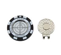 Mini Green Reader with Integrated Bubble Level and Hat Clip for Accurate Slope Measurement on The Course (Black and White)