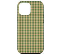 Mini Green & Tan Autumn Gingham Check Case for iPhone 12 Pro Max