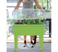 Mini Greenhouse Raised Planter 52L Plant Propagator Ventilated Lid