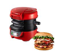Mini Grill Machine for Making Burgers and Breakfast Sandwiches with Egg Cooker Ring