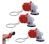 Mini Grinder Keychain, 2 in 1 Sanding Tool, Realistic Grinding Tool Keychains Pendant Keyring, Mini Angle Grinder Keychain for Backpack