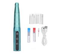 Mini Grinder Pen Handheld Polishing Machine Electric Engraving Pen with 3 Speed Control USB Charging for DIY Craft Wood Soft Metal Plastic Stone 11 Grinding Heads Included